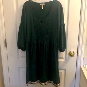 Matilda Jane Dark Green Long-Sleeved Midi Dress✌🏼